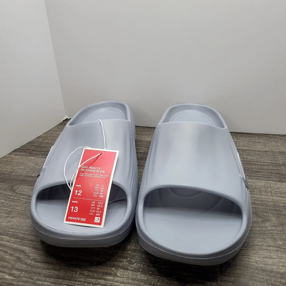 Nike ReactX Rejuven8 Slides Shoes Wolf Grey HV4479-002 New Men’s Size 12 New